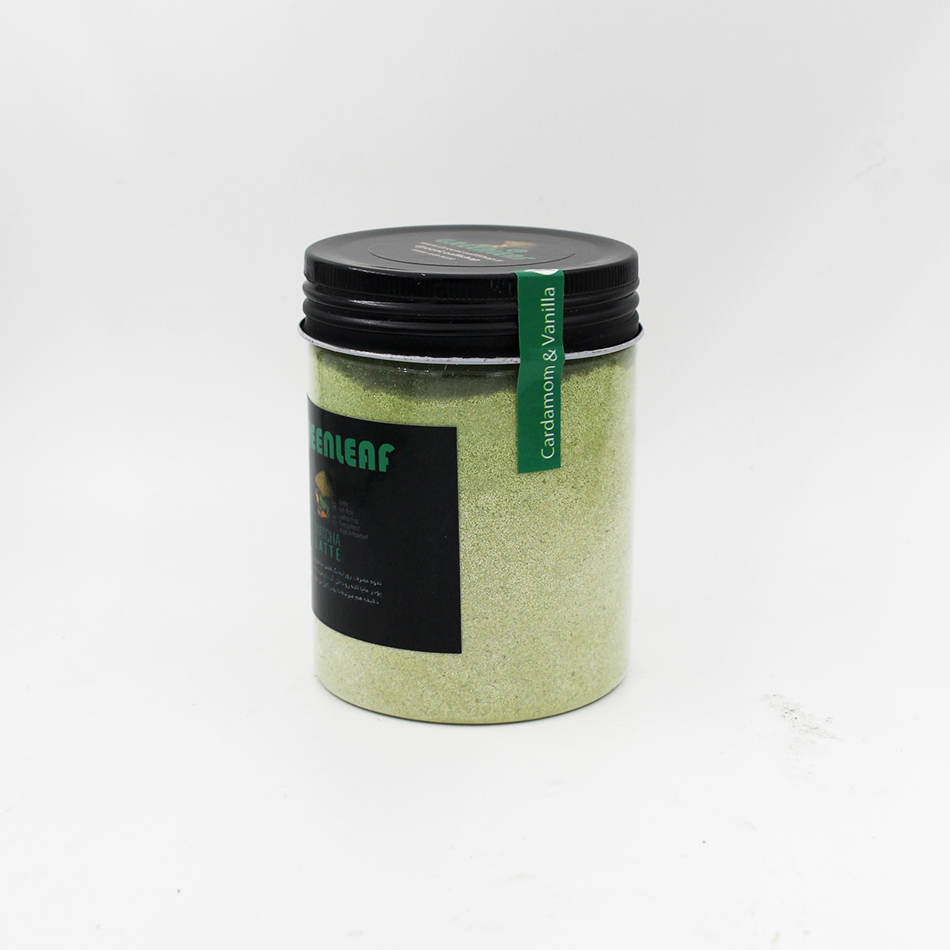 ماچا لاته هل و وانیل با پودر شیر غیر لبنی برای افراد حساس به لاکتوز و بدون شکر و با استویا